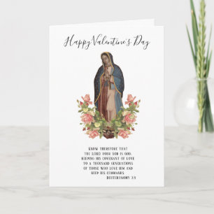 Carte Guadalupe   Saint Valentin   Religieux catholique