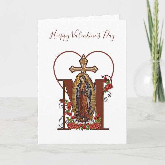 Carte Guadalupe | Saint Valentin | Religieux catholique (Devant)