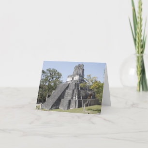 Carte Guatemala Tikal Ruines Temple