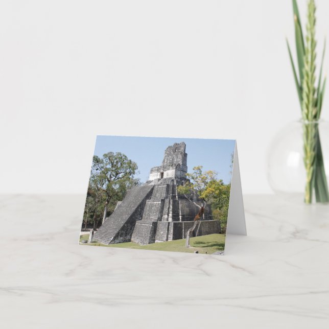 Carte Guatemala Tikal Ruines Temple (Devant)