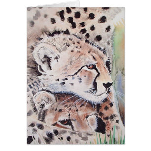 Carte Guépard par Molly Harrison ~ Vierge