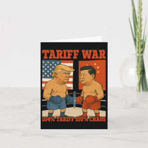 Carte Guerre Tarifaire Drôle Trump Vs Xi Jinping Boxing 