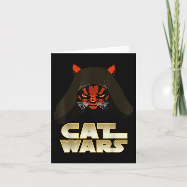 Carte Guerres de chats - Chat drôle  (Devant)