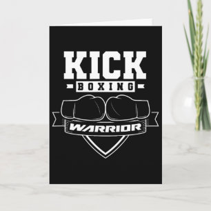 Carte Guerrier de kickboxing Kickbox Kickboxer Kick Boxi