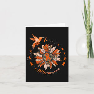 Carte Guerrier des cultures à ruban orange de colibri de