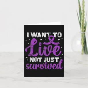Carte Guerrier Je Veux Vivre Non Seulement Grunge Surviv