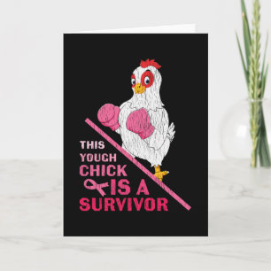 Carte Guerrière drôle survivante du cancer du sein fille