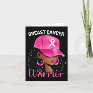 Carte Guerrière du cancer du sein Femme noire Cancer du 