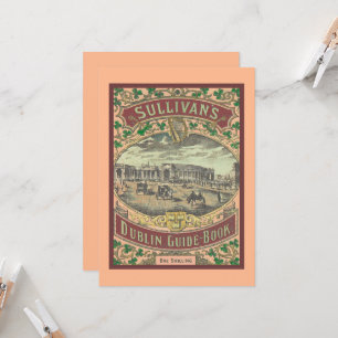 Carte Guide touristique vintage de Dublin Irlande Travel