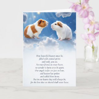 Carte Guinéen Cochon Sympathie Perte d'animal de compagn