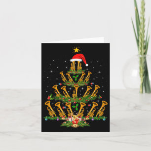 Carte Guirlande de Noël Trompette Musique Amoureux Music