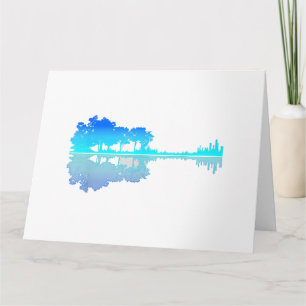 Carte Guitar Lake Shadow Love Guitare Musicien