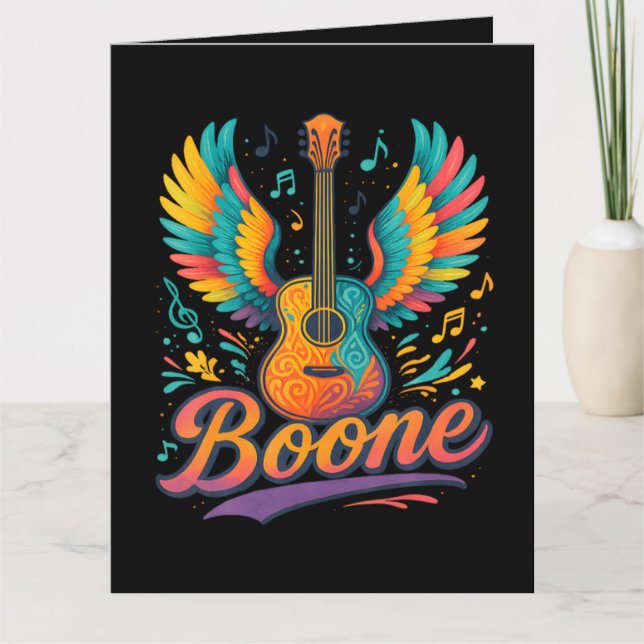 Carte Guitare Boone (Devant)