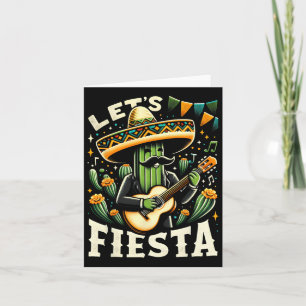 Carte Guitare Cactus Mexicain Cinco De Mayo Pour Garçons
