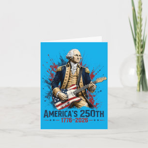 Carte Guitare Père Fondateur 250e Anniversaire 250 Ans