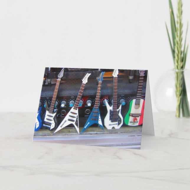 Carte Guitares hollywoodiennes (Devant)