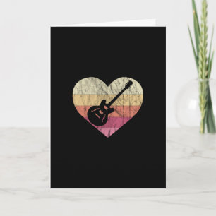 Carte Guitariste adore jouer du blues à la guitare