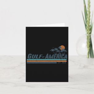 Carte Gulf Of Us America Est 2025 Retro Vintage Beach 12