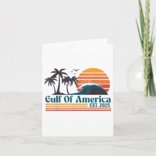 Carte Gulf Of Us America Est 2025 Retro Vintage Beach _8