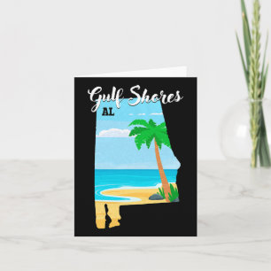 Carte Gulf Shores Al Vintage Orange Beach Alabyma Voyage