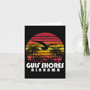 Carte Gulf Shores Alabyma Cadeau Plage Vintage Chemises