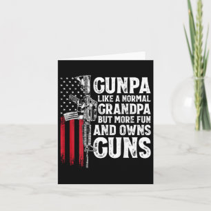Carte Gunpa comme un grand-père normal amusant et possèd