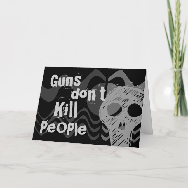 Carte Guns don't kill people, VAMPIRES Kill People (Devant)