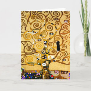 Carte Gustav Klimt Arbre de Vie : Symboliste Art Nouveau