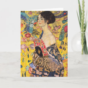 Carte Gustav Klimt - Dame au éventail