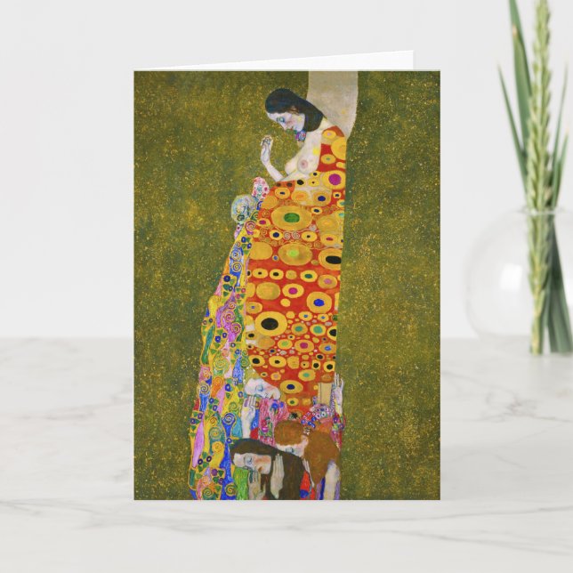 Carte Gustav Klimt - Hope II (Devant)