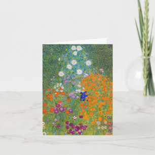 Carte Gustav Klimt - Jardin de fleurs
