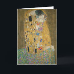 Carte Gustav Klimt - Le baiser<br><div class="desc">Célèbre tableau de Gustav Klimt. Le Kiss est l'un des plus grands tableaux romantiques et un grand cadeau pour la Saint Valentin et d'autres occasions romantiques. Chef-d'oeuvre Extraordinaire du symbolisme et grande oeuvre de Gustav Klimt.</div>