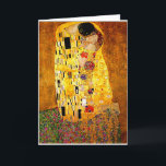 Carte Gustav Klimt, Le Baiser,<br><div class="desc">The Kiss,  1907 par Gustav Klimt,  Fine Art</div>