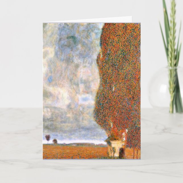 Carte Gustav Klimt - Le grand peuplier (Devant)