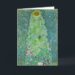 Carte Gustav Klimt - Le tournesol<br><div class="desc">Le tournesol - Gustav Klimt,  Huile sur toile,  1907</div>