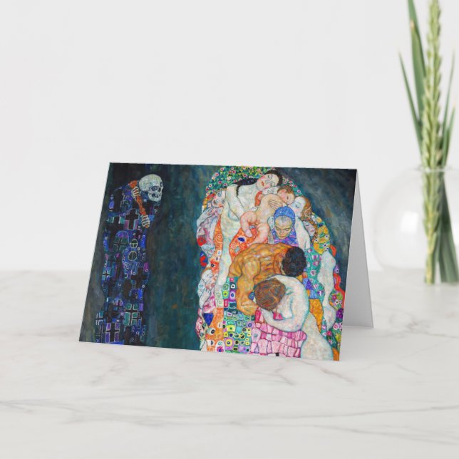 Carte Gustav Klimt - Mort et vie (Devant)