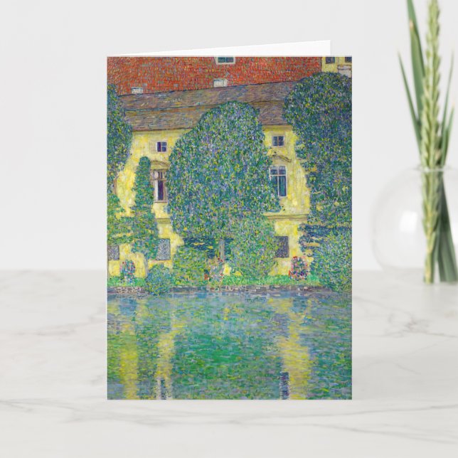 Carte Gustav Klimt - Schloss Kammer am Attersee III (Devant)