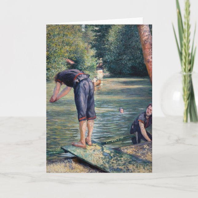 Carte Gustave Caillebotte - Baigneurs, rive de l'Yerres (Devant)