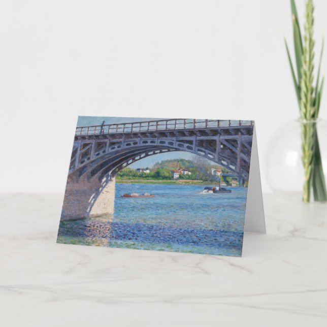 Carte Gustave Caillebotte - Bridge at Argenteuil & Seine (Devant)