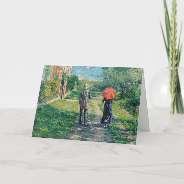 Carte Gustave Caillebotte - Le Chemin montant (Devant)