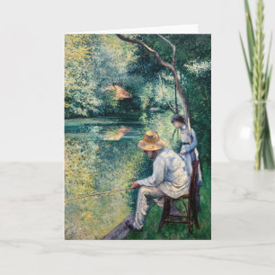 Carte Gustave Caillebotte - Pêche à la ligne