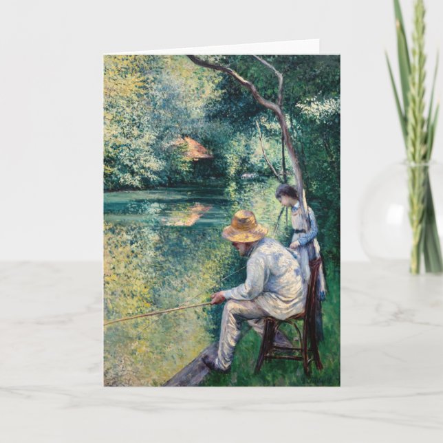Carte Gustave Caillebotte - Pêche à la ligne (Devant)