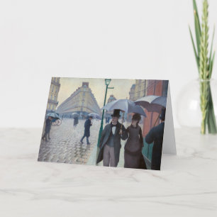 Carte Gustave Caillebotte - Rue de Paris ; Temps de plui