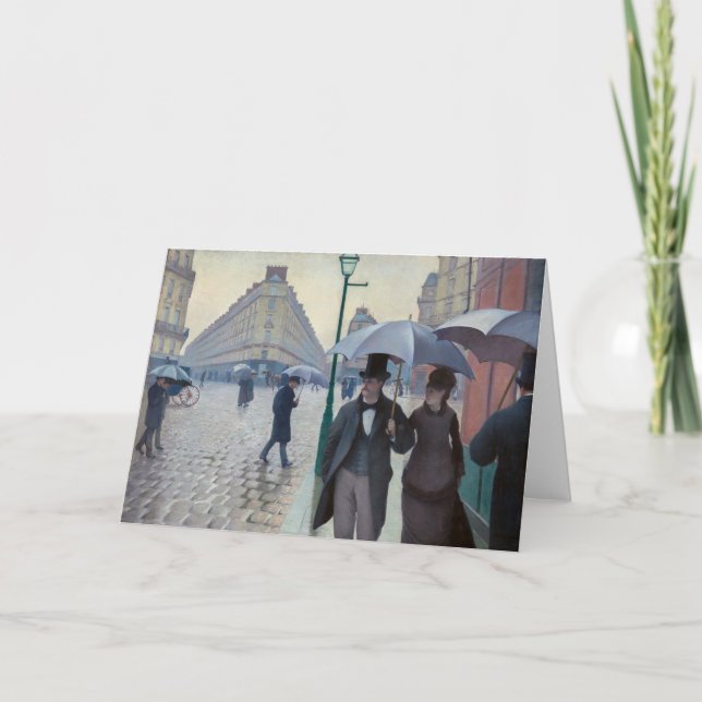 Carte Gustave Caillebotte - Rue de Paris ; Temps de plui (Devant)