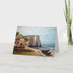 Carte Gustave Courbet - Falaises à Etretat après la temp