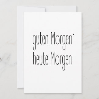 Carte Guten Morgen Heute Morgen - card