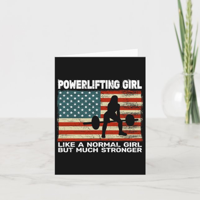 Carte Gym De L'Usa Powerlifter Poids Pour (Devant)