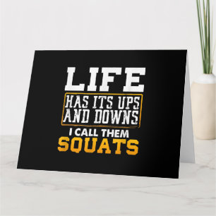 Carte Gym Entraînement Poids Squat Hommes Femmes