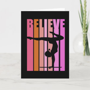 Carte Gym Gymnastique Filles Tête Rose