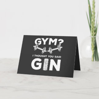 Carte Gym ou gin ?